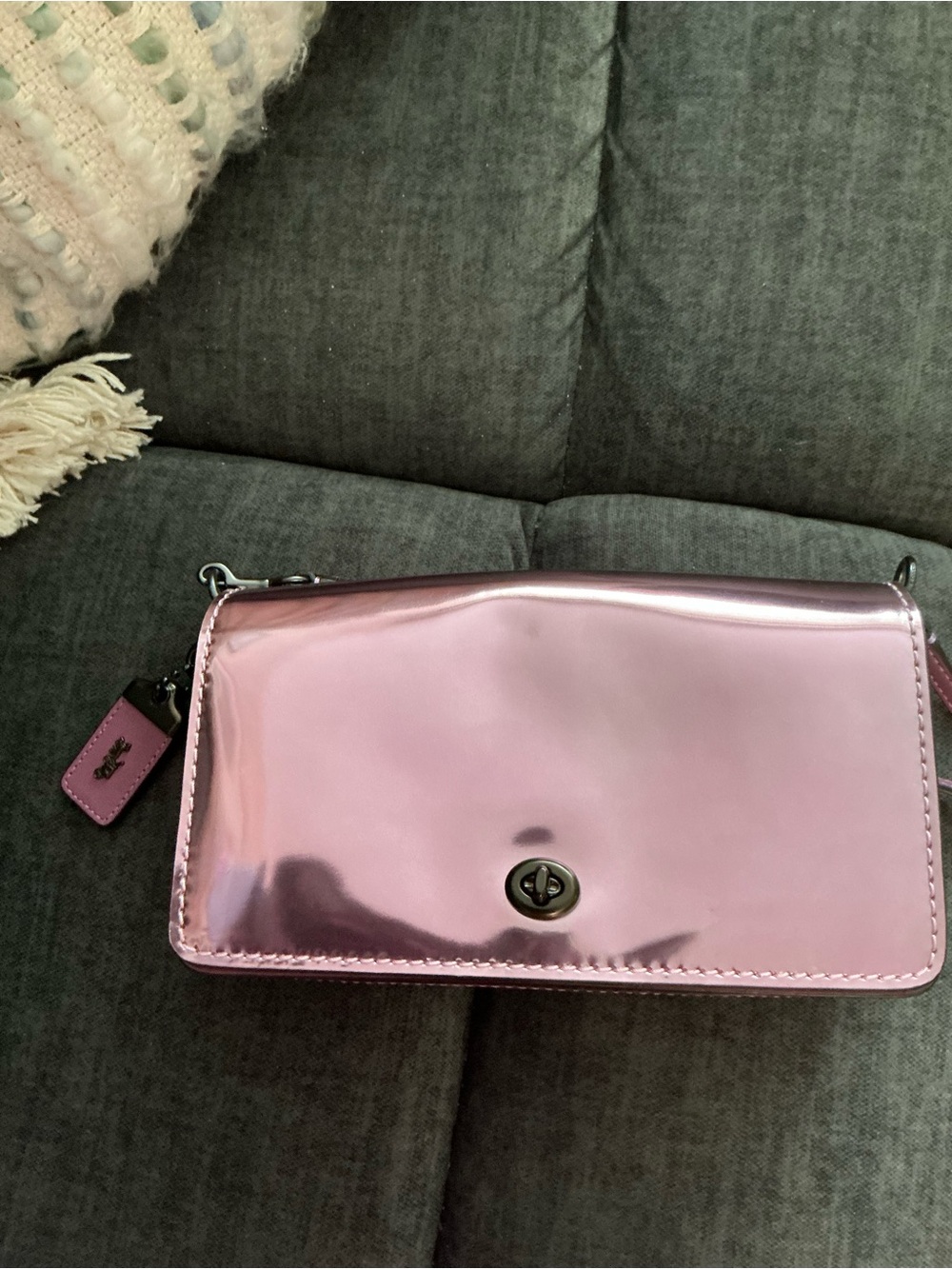 Coach Metallic Pink Women's Crossbody Bag